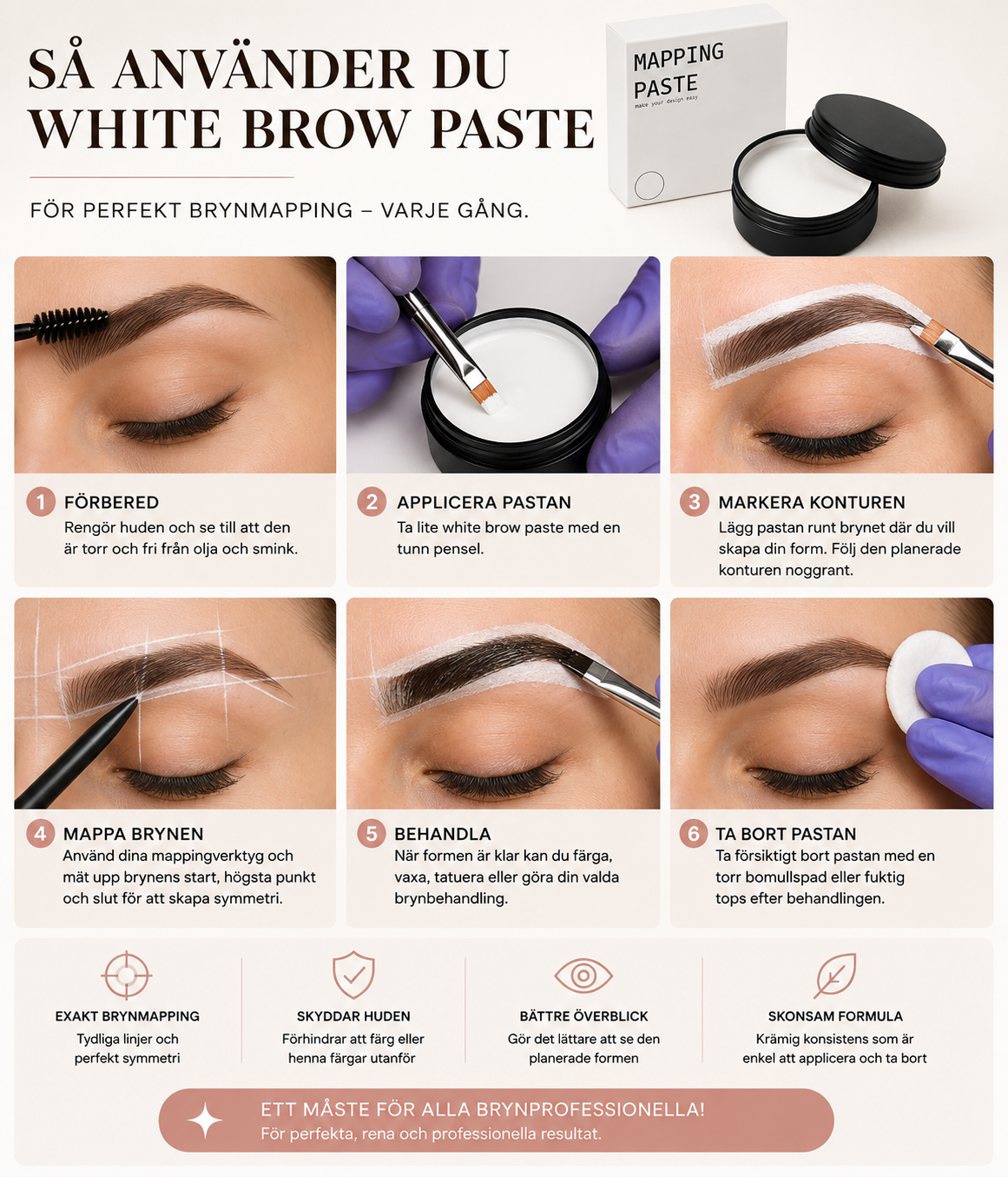 White Brow Mapping Paste – produktbild