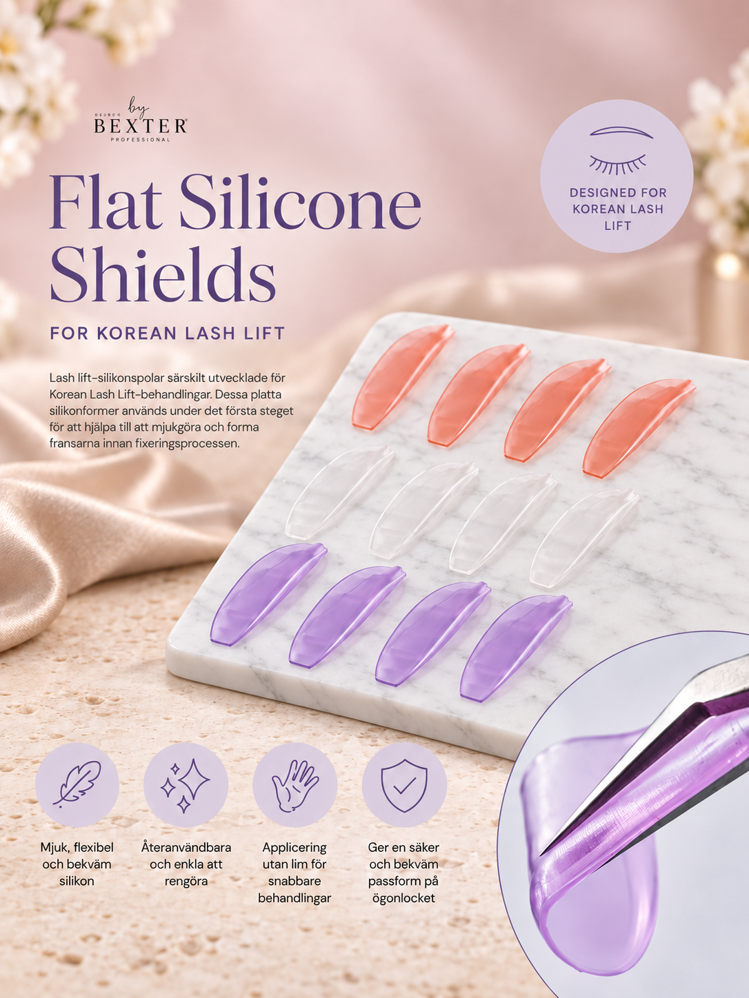 Korean Lash Lift Shields – Flat Silicone Shields