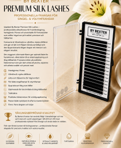 By Bexter Premium Silk Lashes – professionella silkesfransar för singel- & volym
 Volymfransar 0,05 C