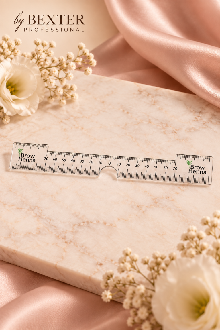 Ögonbrynslinjal för brow mapping och Brow Henna – premium produktbild