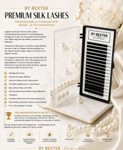 By Bexter Premium Silk Lashes – professionella silkesfransar för singel- & volym
 Volymfransar 0,05 CC