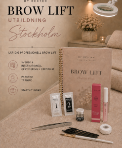 Brow Lift-utbildning i Stockholm med By Bexter startkit, lifting glue och keratin
