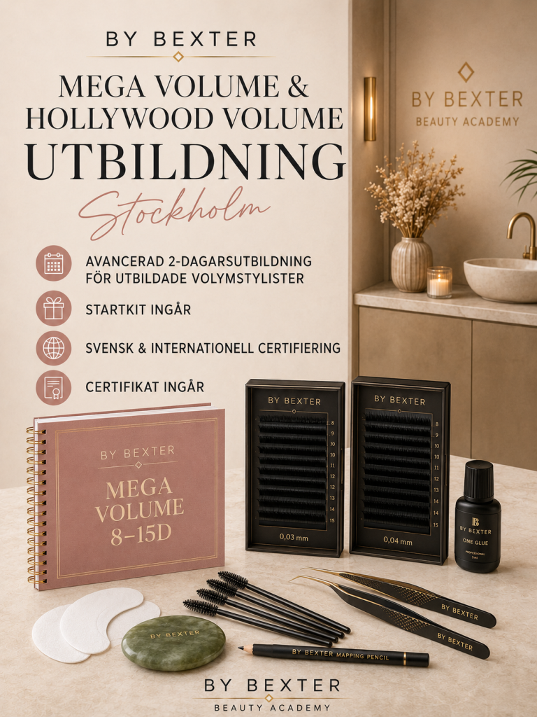 Mega Volume och Hollywood Volume-utbildning i Stockholm – By Bexter Beauty Academy