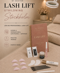 Lash Lift-utbildning i Stockholm med By Bexter startkit och internationell certifiering