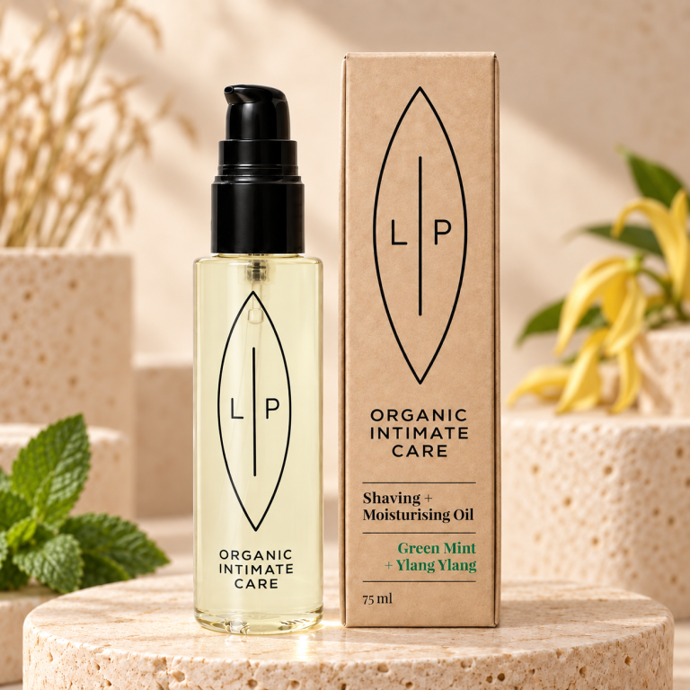 LIP Intimate Care Shaving Oil Green Mint & Ylang Ylang 75 ml – premium produktbild