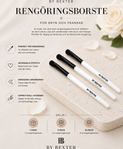 By Bexter Rengöringsborste för Fransar & Bryn – Mjuk Borste för Fransförlängning, Lash Lift & Brow Lift