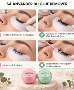 Så använder du By Bexter Cream Remover vid fransförlängning