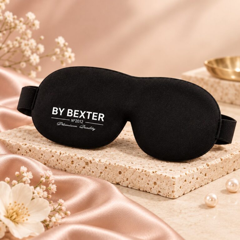 By Bexter 3D-sovmask som skyddar fransförlängning under sömn