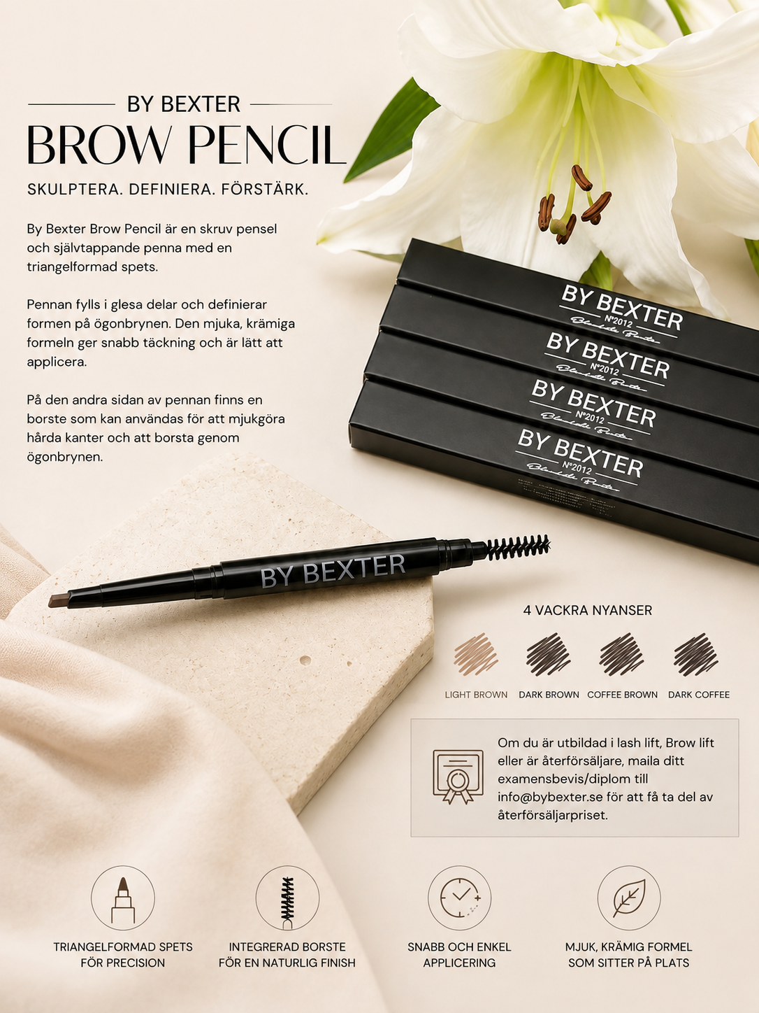 By Bexter Brow Pencil – ögonbrynspenna