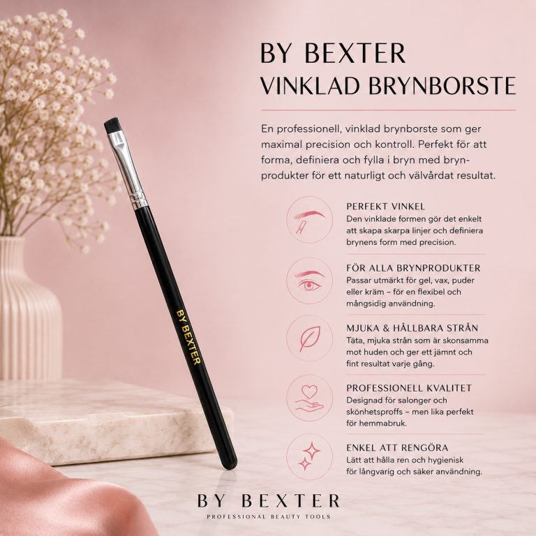 By Bexter vinklad brynborste för precis brynformning