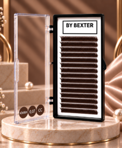 By Bexter mörkbruna volymfransar 0,07 mm CC-böj i premiumförpackning