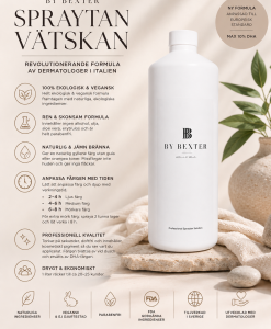 By Bexter Spraytan Vätska 10% DHA – Ekologisk & Vegansk Professionell Spraytan 1L. Spraytan solution
