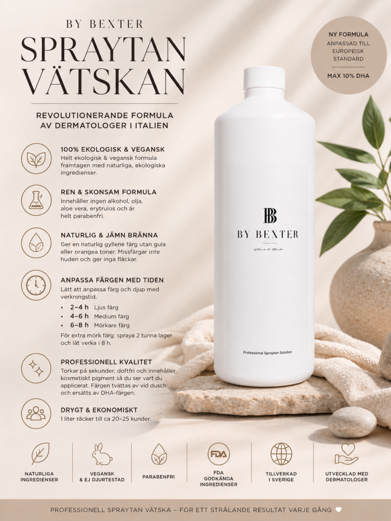 By Bexter spraytanvätska 10% DHA – 1 liter
