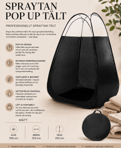 Spraytan Pop Up Tält – Professionellt Spraytält för Salong & Mobil Spraytan