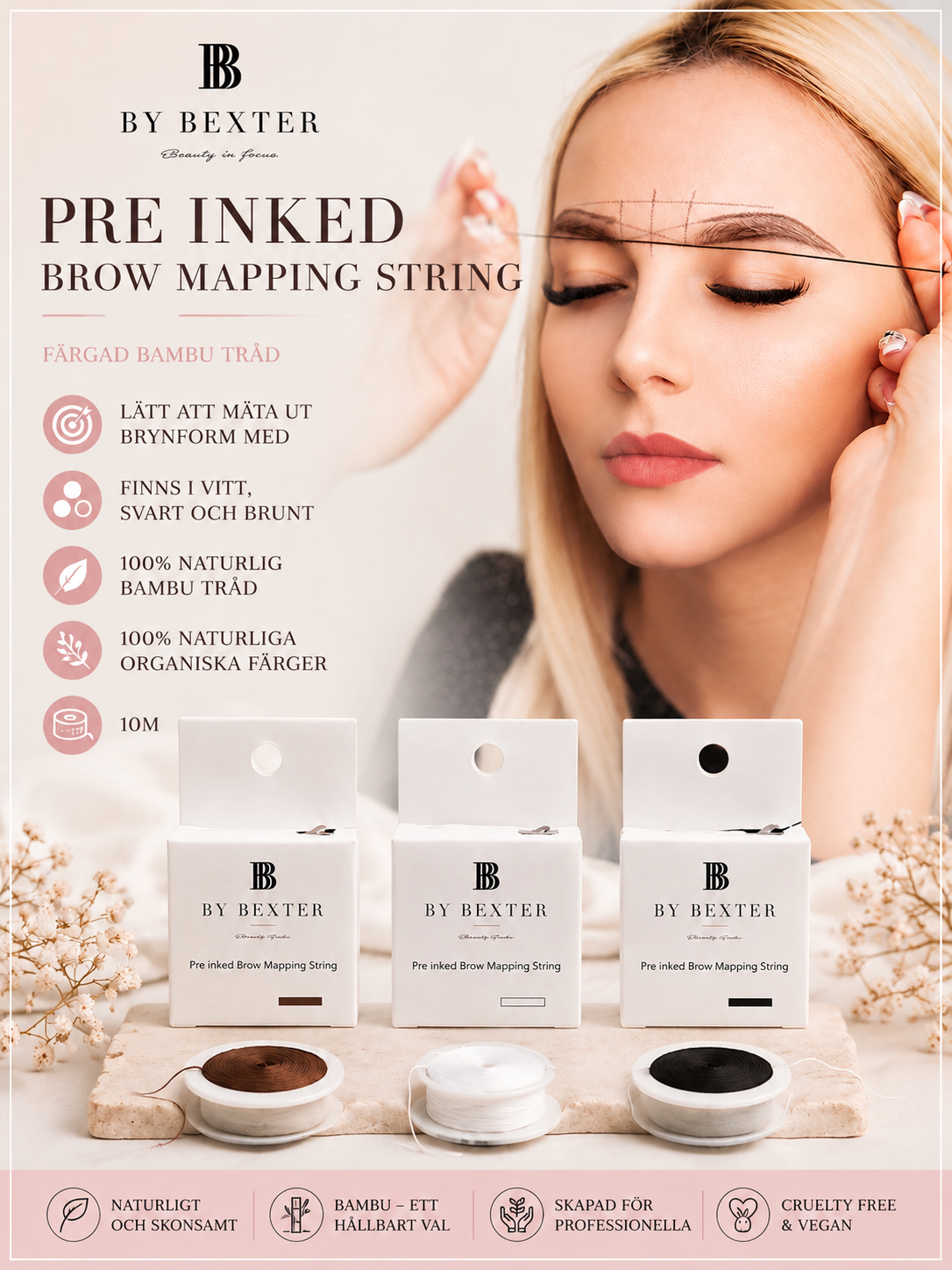 By Bexter Pre-Inked Brow Mapping String 10 m