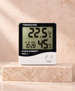 Digital hygrometer för temperatur och luftfuktighet vid professionell fransförlängning