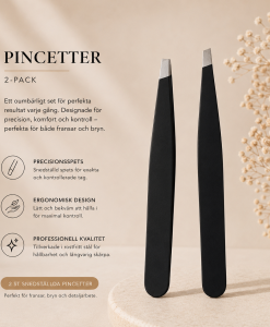 2 set pincetter svarta