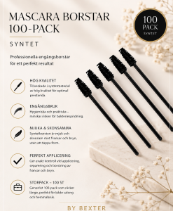 Svarta mascaraborstar 100-pack