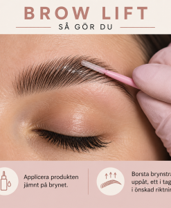 Mini borste vid professionell Brow Lift-behandling