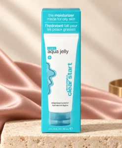 Dermalogica Clear Start Cooling Aqua Jelly 59 ml i exklusiv beige och puderrosa miljö