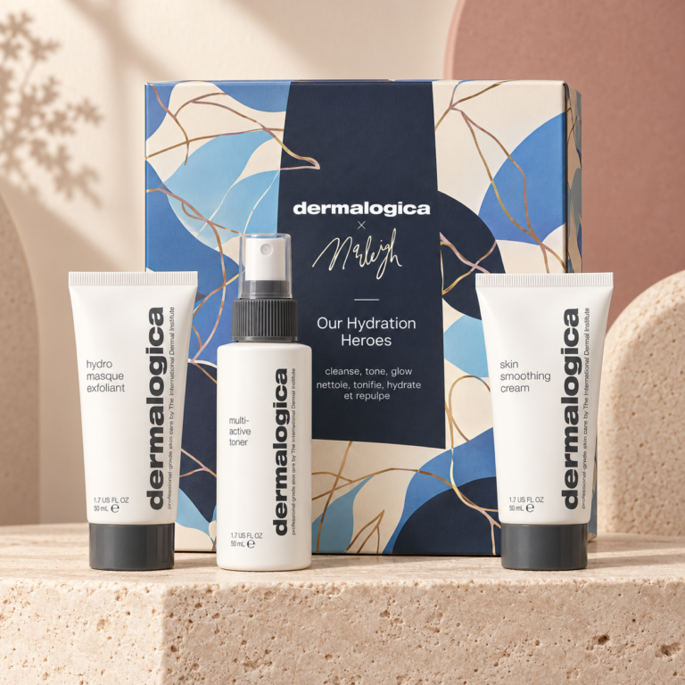 Dermalogica Our Hydration Heroes hudvårdskit i exklusiv produktbild