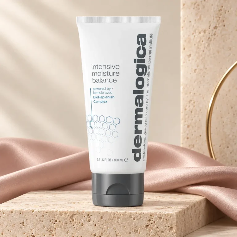Dermalogica Intensive Moisture Balance 100 ml i exklusiv beige och puderrosa miljö