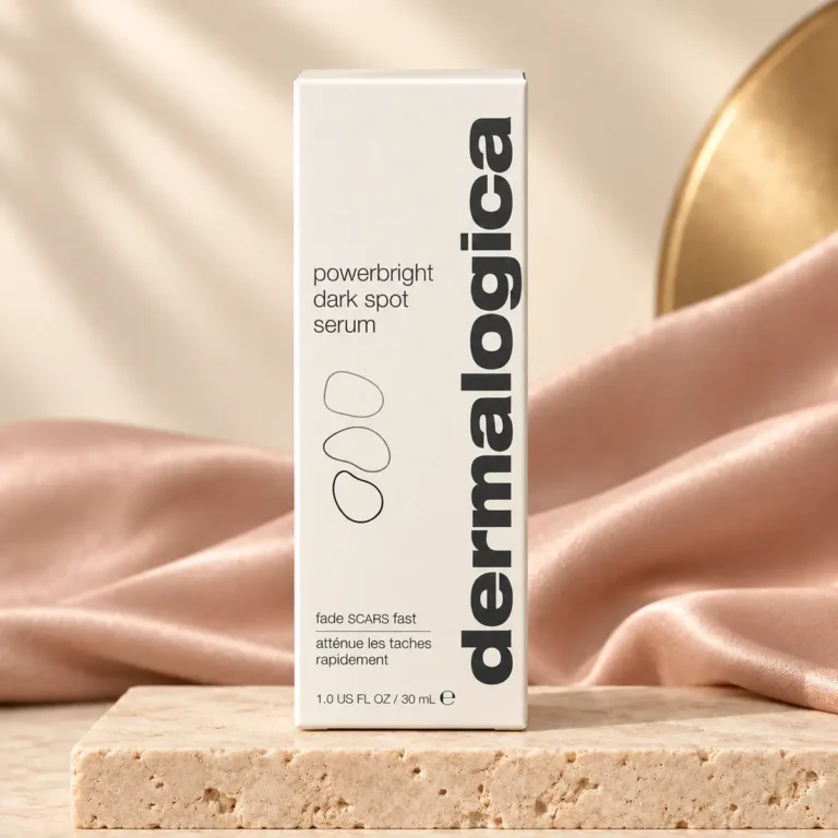 Dermalogica PowerBright Dark Spot Serum 30 ml i exklusiv beige och puderrosa miljö