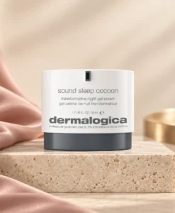 Dermalogica Sound Sleep Cocoon 50 ml i exklusiv beige och puderrosa miljö