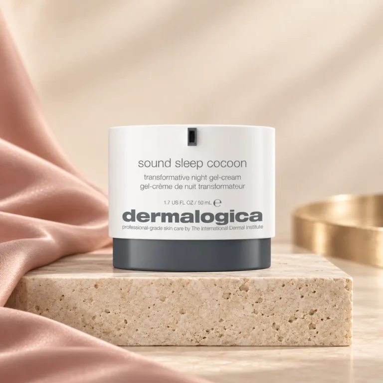 Dermalogica Sound Sleep Cocoon 50 ml i exklusiv beige och puderrosa miljö