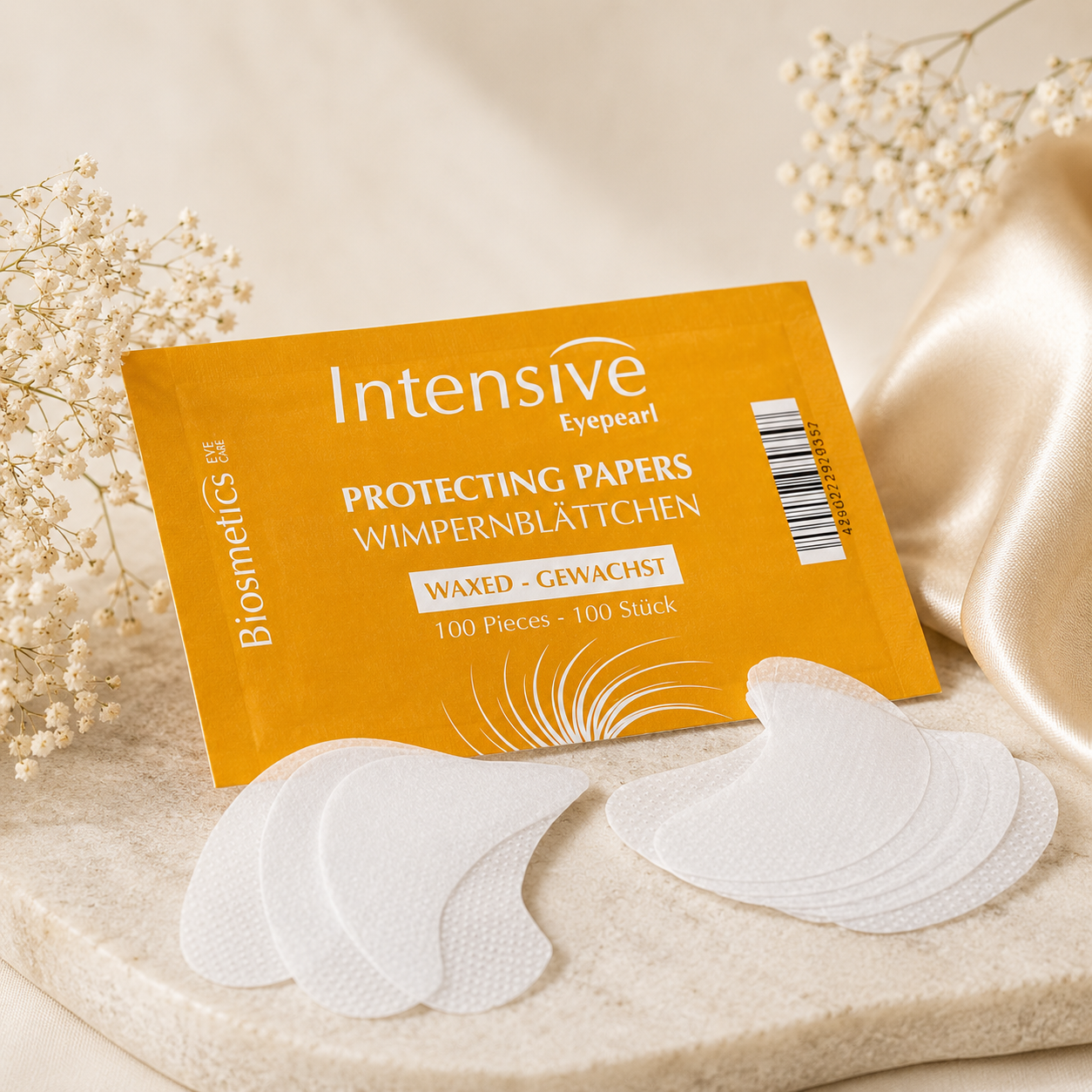 Biosmetics Intensive Protecting Papers 100 st för professionell frans- och brynfärgning