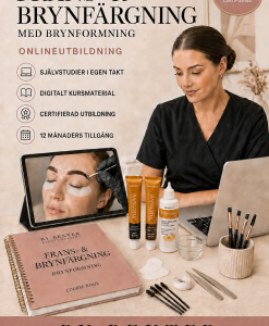 Frans- och brynfärgning med brynformning – onlineutbildning