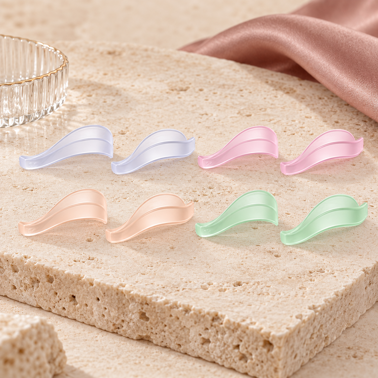 By Bexter L Curve silikonrullar 5-pack för professionell Lash Lift