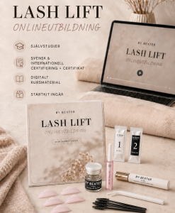 Lash Lift-onlineutbildning med By Bexter startkit och internationell certifiering