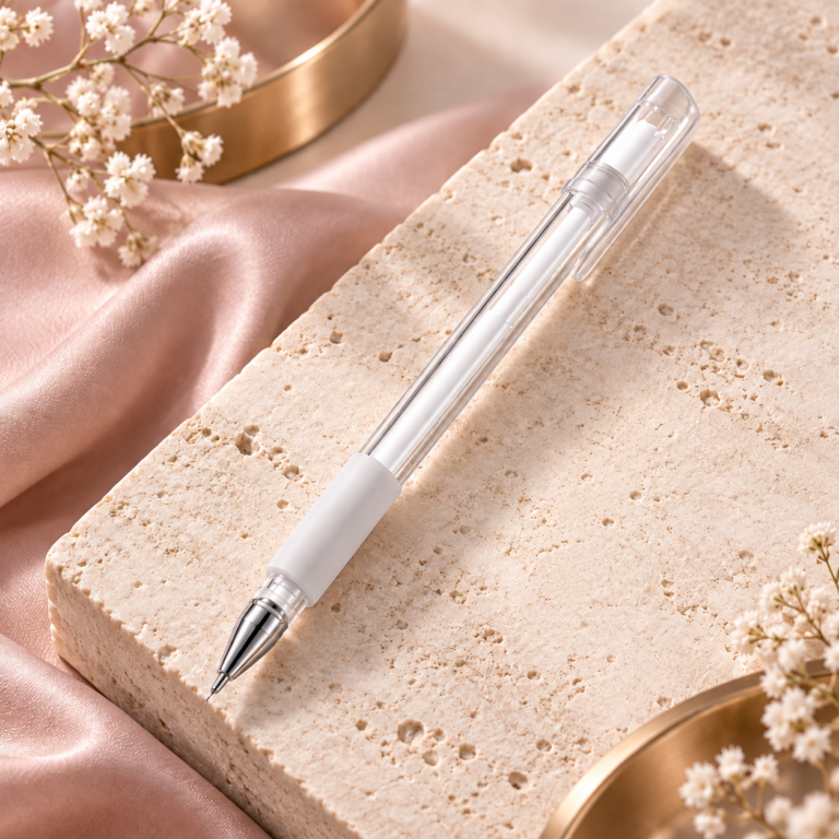 Vit Brow Mapping Pen för professionell brynmätning och formning